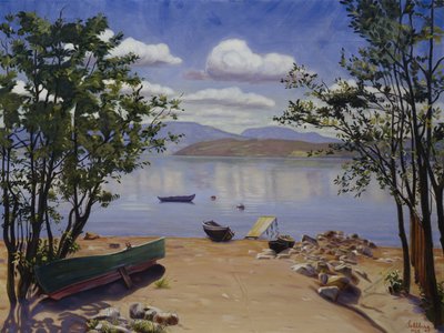 Blick über den Mjøsa von Harald Oscar Sohlberg