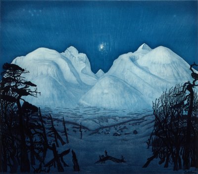 Winternacht in Rondane von Harald Oscar Sohlberg