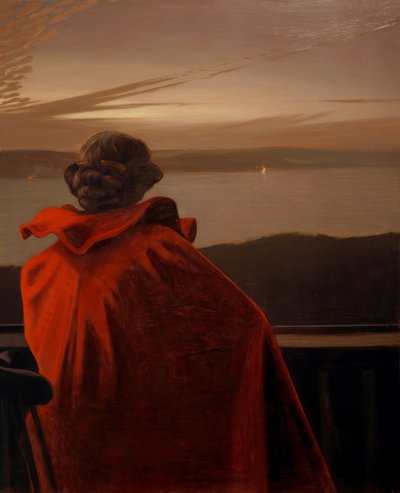 Mittsommernacht am Vejle Fjord von Harald Slott Moller