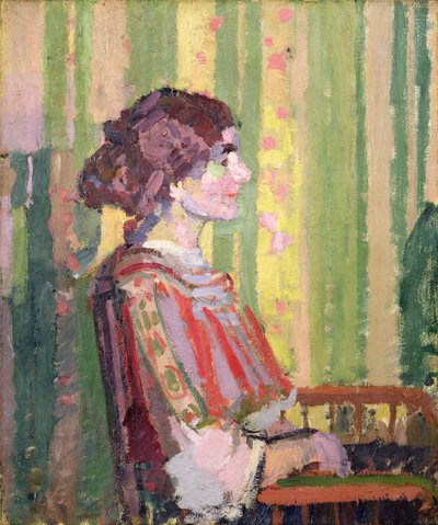 Mrs. Robert Bevan, ca. 1913 von Harold Gilman