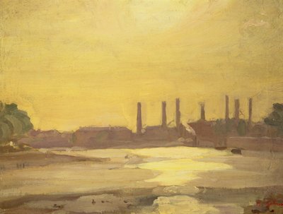 Die Themse bei Chelsea von Harold Gilman