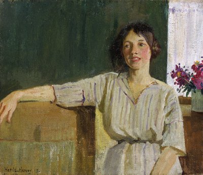 Das Modell des Künstlers, Newlyn von Harold Harvey