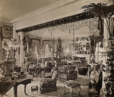 Das Wohnzimmer, Wickham Hall, Kent, 1897 von Harold Palmer