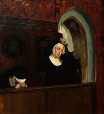 In der Klosterkirche von Harriet Backer