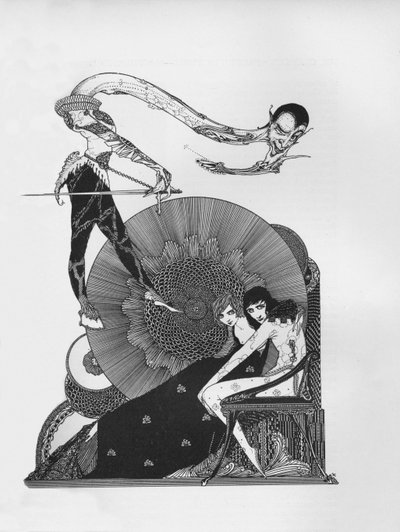 Halbtitel von Goethes Faust, 1925 von Harry Clarke