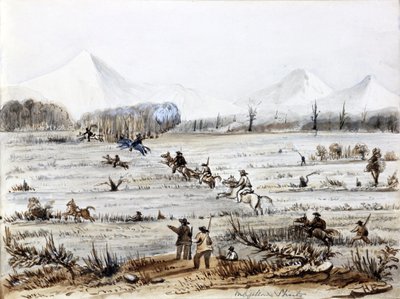 Fuchsjagd, Magellanstraße (Chile) von Harry Edmond Edgell
