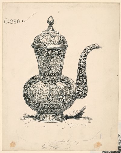 Silberkanne aus Isfahan von Harry Fenn