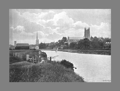 Kathedrale von Worcester, ca. 1900 von Harvey Barton