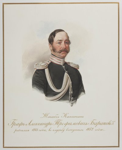 Graf Alexander Trofimovich Baranov 1813-1888 von Hau