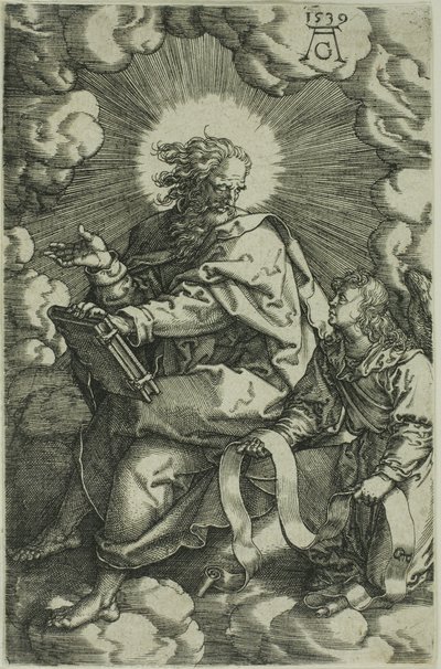 Matthäus, aus Die vier Evangelisten von Heinrich Aldegrever