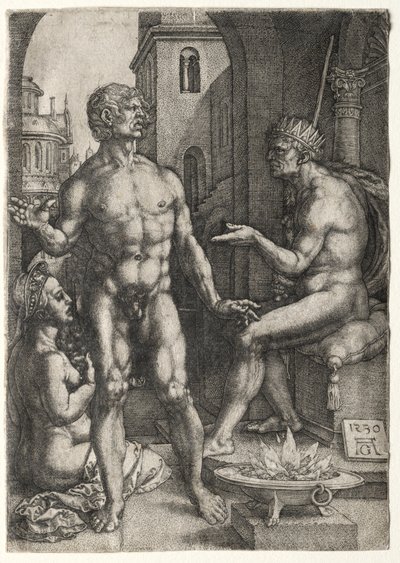 Mucius Saevola, 1530 von Heinrich Aldegrever