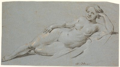 Liegendes weibliches Modell von Heinrich Dittmers