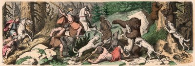Antikes Griechenland: Bärenjagd von Heinrich Leutemann