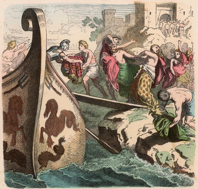 Antikes Griechenland: Seereisen, Piraten von Heinrich Leutemann