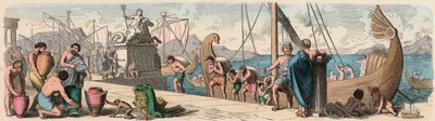 Antikes Griechenland: Handel über das Meer von Heinrich Leutemann