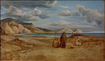 Meeresküste am Kap Orlando in Sizilien von Heinrich Reinhold