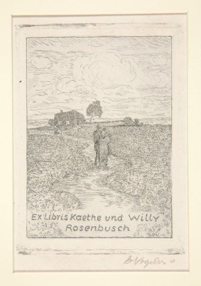 Exlibris von Heinrich Vogeler