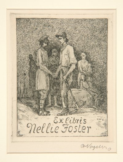 Exlibris von Heinrich Vogeler