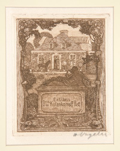 Exlibris von Heinrich Vogeler