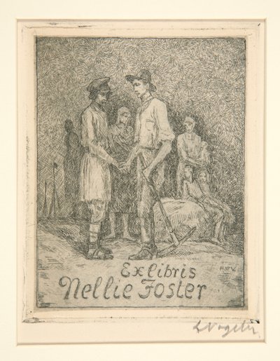 Exlibris von Heinrich Vogeler