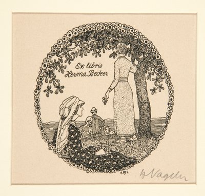 Exlibris von Heinrich Vogeler