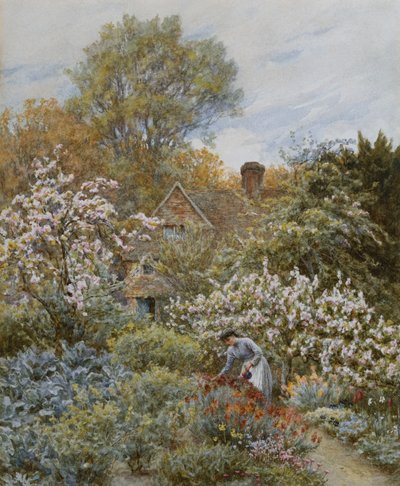 Ein Garten im Frühling von Helen Allingham