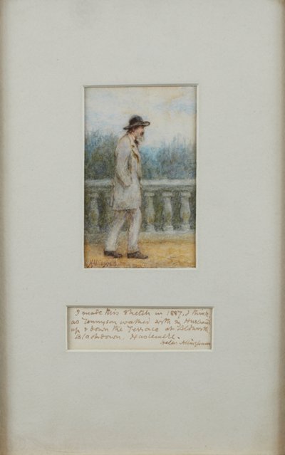 Alfred, Lord Tennyson in seinem Garten von Helen Allingham