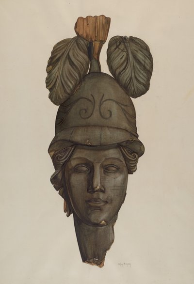 Kopf einer Statue: Minerva von Helen Bronson