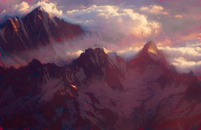 Alpines Morgengrauen von Helen White