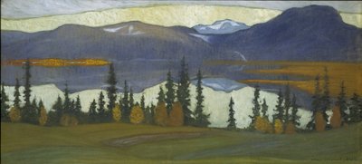 Blick von Klocka, um 1910 von Helmer Osslund