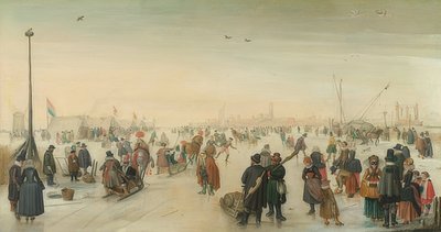 Winterfreuden vor der Stadt von Hendrick Avercamp