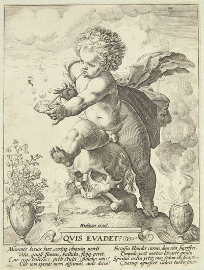Allegorie der Vergänglichkeit des Lebens ("Quis Evadet?") von Hendrick Goltzius