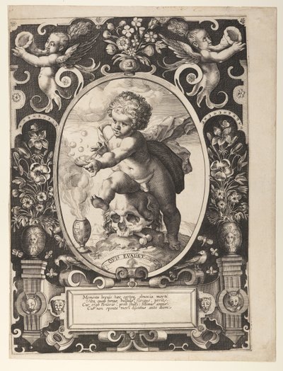 Allegorie der Vergänglichkeit (Quis Evadet?) von Hendrick Goltzius