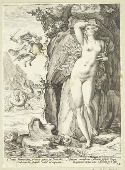 Andromeda wird von Perseus befreit von Hendrick Goltzius