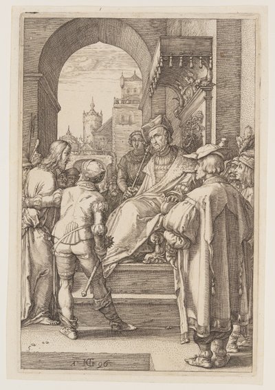 Christus vor Pilatus, aus Die Passion von Hendrick Goltzius
