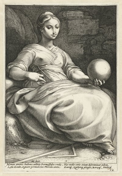 Erato von Hendrick Goltzius