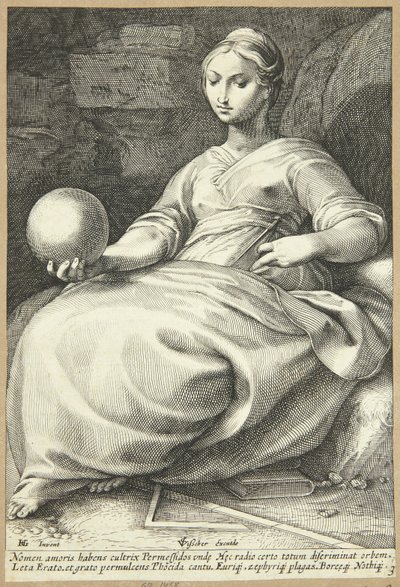 Erato von Hendrick Goltzius