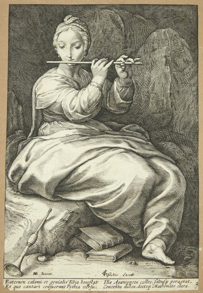 Euterpe von Hendrick Goltzius