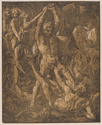 Herkules und Cacus von Hendrick Goltzius