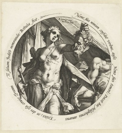 Judith mit dem Kopf von Holofernes von Hendrick Goltzius