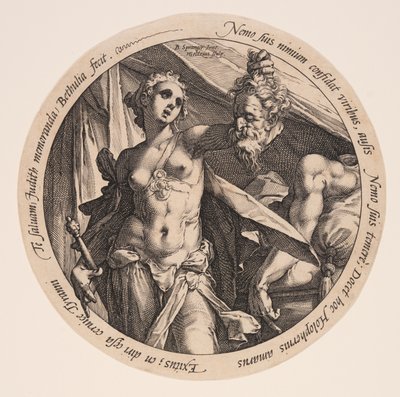 Judith mit dem Kopf des Holofernes von Hendrick Goltzius