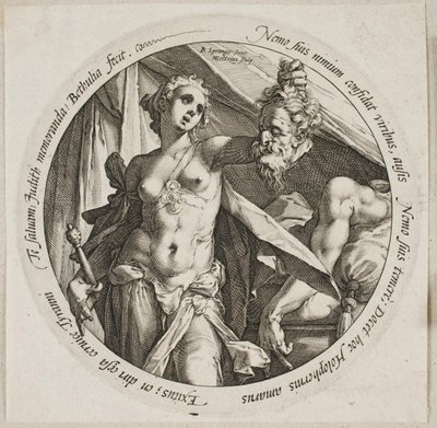 Judith mit dem Kopf des Holofernes von Hendrick Goltzius