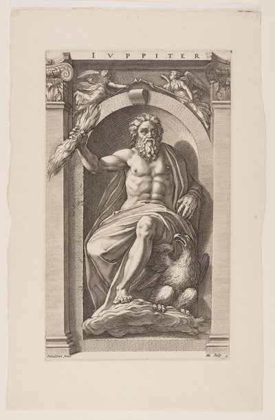 Jupiter, aus Acht Heidnische Götter von Hendrick Goltzius