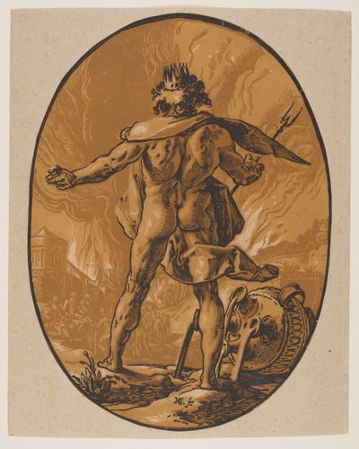 Pluto, aus Die Gottheiten von Hendrick Goltzius