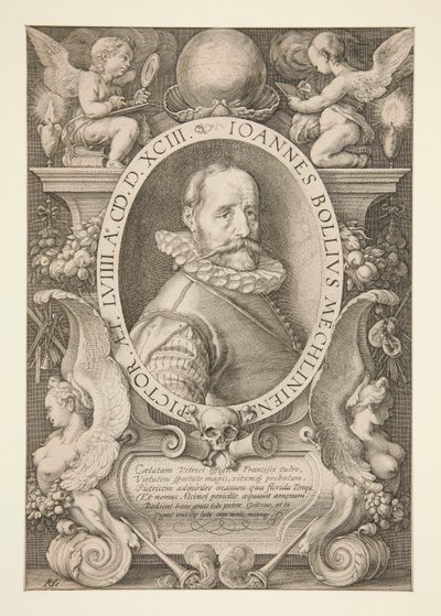 Porträt von Hans Bol von Hendrick Goltzius