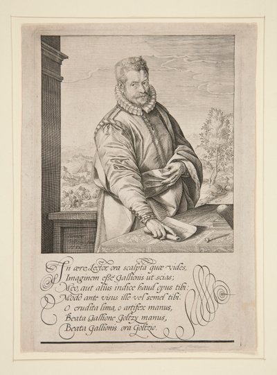 Porträt von Philip Galle von Hendrick Goltzius