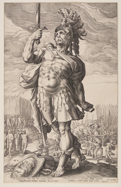 Publius Horatius, aus Die Römischen Helden von Hendrick Goltzius
