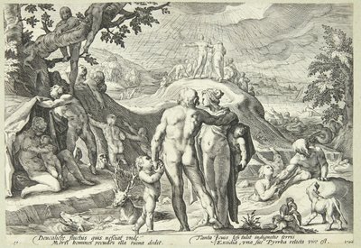 Die Sintflut von Hendrick Goltzius