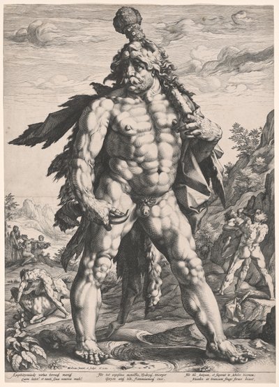 Der große Herkules (Knollenmann) von Hendrick Goltzius