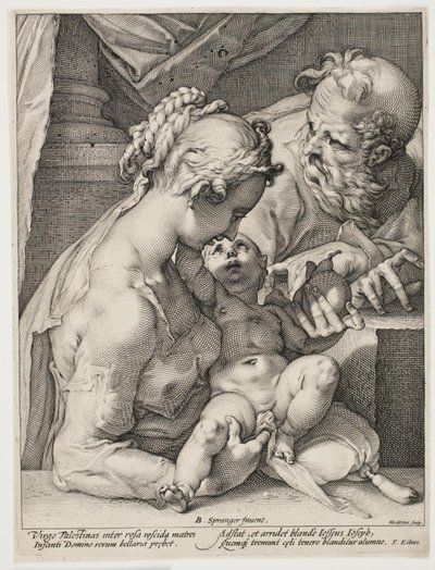 Die Heilige Familie von Hendrick Goltzius